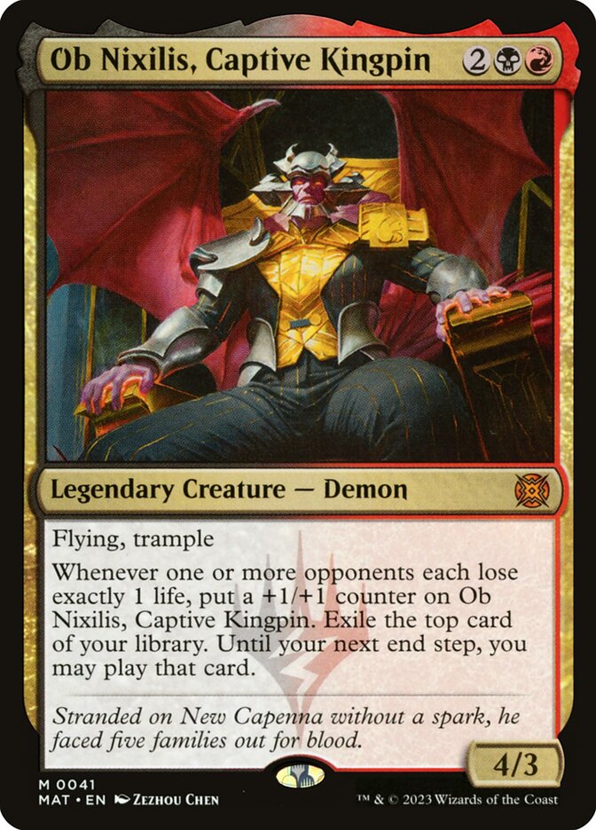 Ob Nixilis, Captive Kingpin 41/50 (March of the Machine: The Aftermath)  - Foil | Good Games Morley