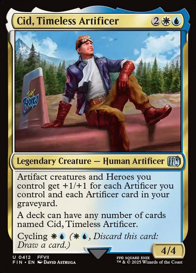 Cid, Timeless Artificer 412/309 (FINAL FANTASY)  - Foil | Good Games Morley