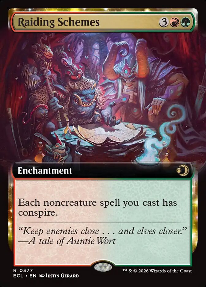 Raiding Schemes 377/273 (Lorwyn Eclipsed)  - Extended Art | Good Games Morley