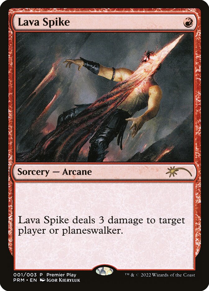 Lava Spike 1/3 (Pro Tour Promos)  - Foil | Good Games Morley