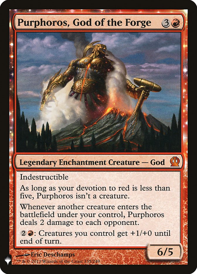 Purphoros, God of the Forge THS-135/5075 (The List Reprints)  | Good Games Morley