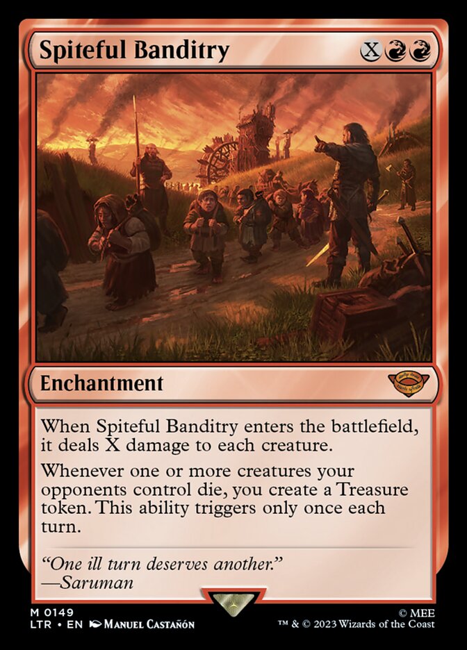 Spiteful Banditry 149/281 (Universes Beyond: The Lord of the Rings: Tales of Middle-earth)  - Foil | Good Games Morley