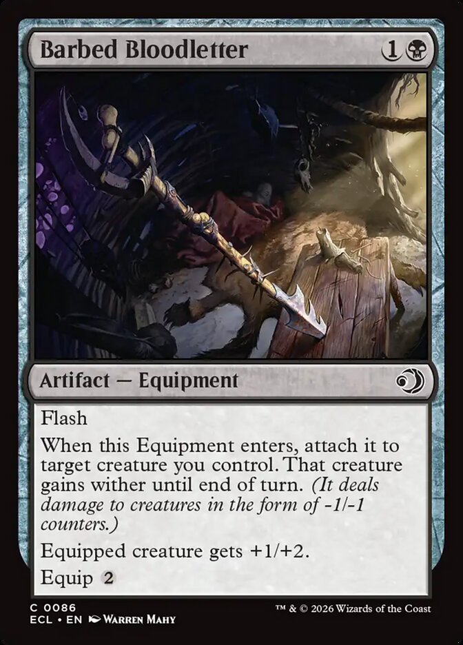 Barbed Bloodletter 86/273 (Lorwyn Eclipsed)  - Foil | Good Games Morley