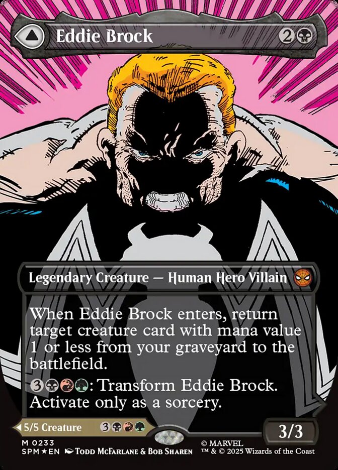 Eddie Brock // Venom, Lethal Protector 233 (Marvel's Spider-Man)  - Borderless Foil | Good Games Morley