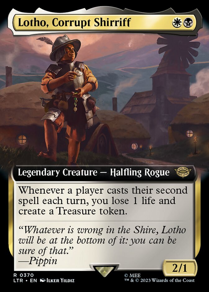 Lotho, Corrupt Shirriff 370/281 (Universes Beyond: The Lord of the Rings: Tales of Middle-earth)  - Extended Art | Good Games Morley
