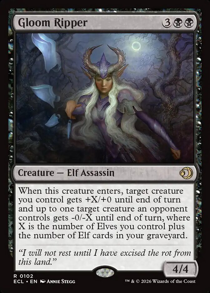Gloom Ripper 102/273 (Lorwyn Eclipsed)  - Foil | Good Games Morley