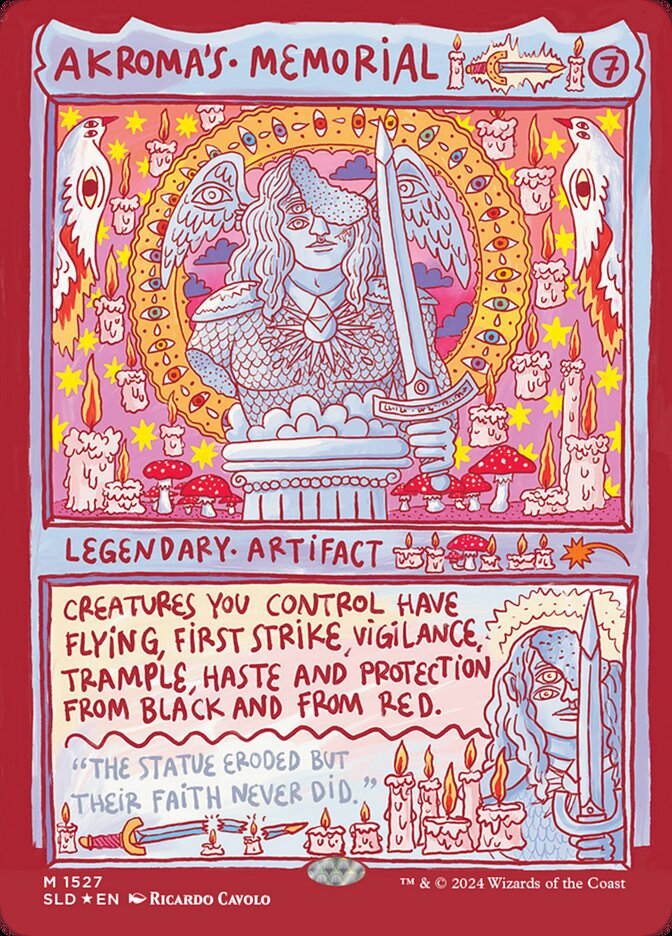 Akroma's Memorial 1527 (Secret Lair Drop Series)  - Showcase Rainbow Foil | Good Games Morley