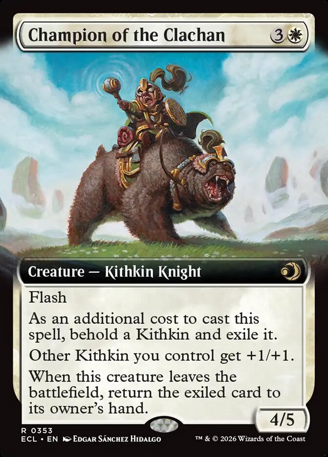 Champion of the Clachan  353/273 (Lorwyn Eclipsed)  - Extended Art Foil | Good Games Morley