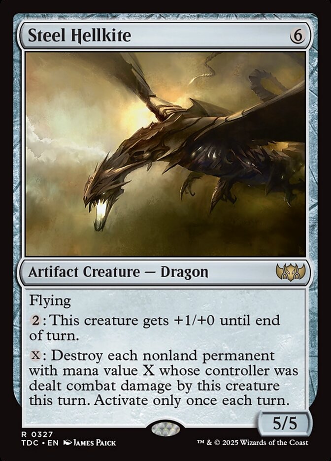 Steel Hellkite 327 (Commander: Tarkir: Dragonstorm)  | Good Games Morley