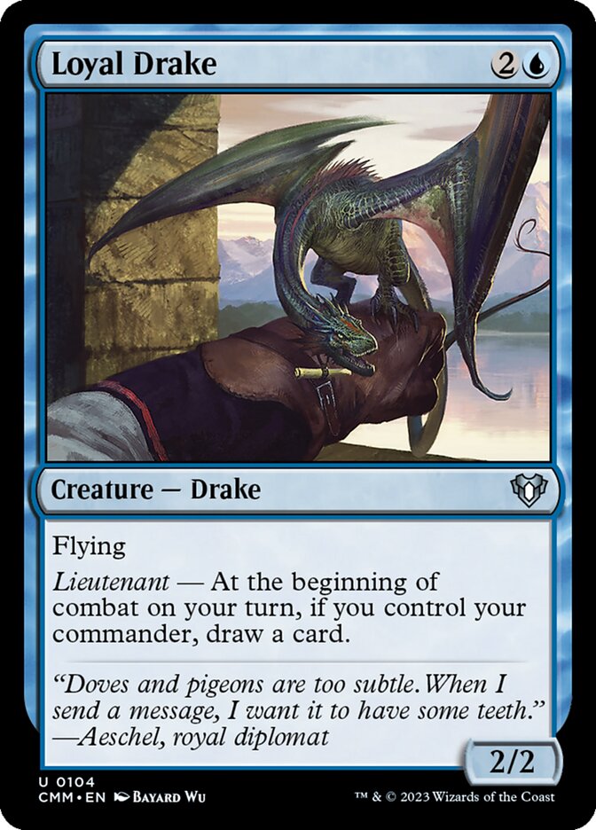 Loyal Drake 104/451 (Commander Masters)  - Foil | Good Games Morley