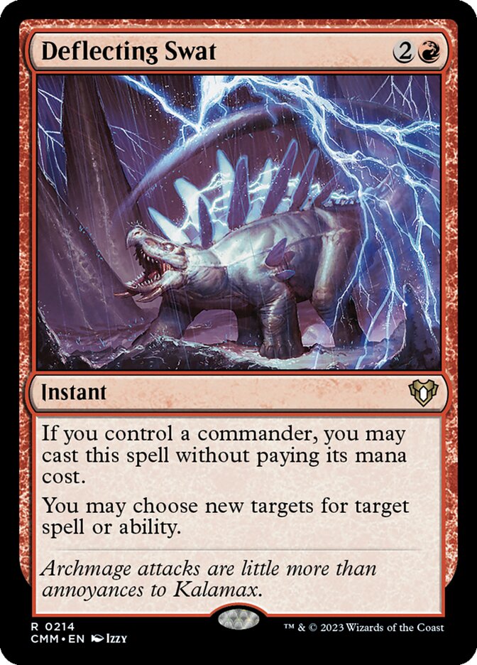 Deflecting Swat 214/451 (Commander Masters)  - Foil | Good Games Morley