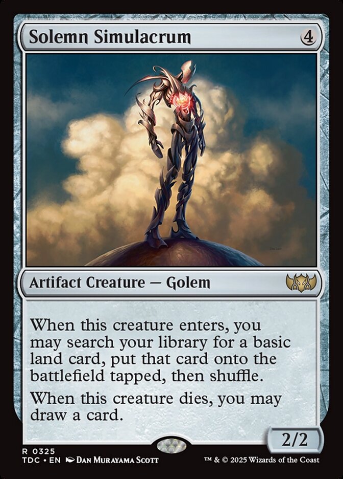 Solemn Simulacrum 325 (Commander: Tarkir: Dragonstorm)  | Good Games Morley