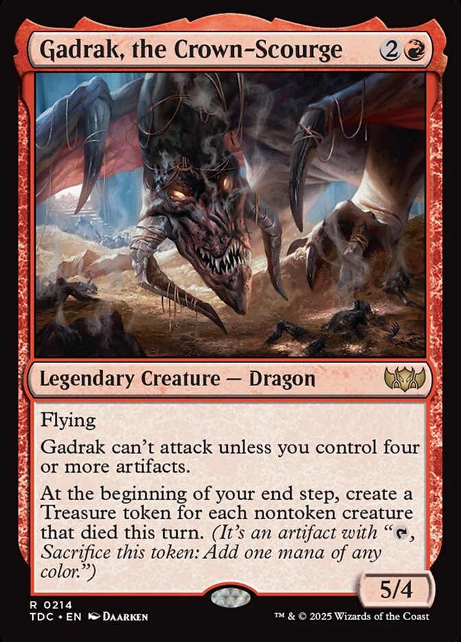 Gadrak, the Crown-Scourge 214 (Commander: Tarkir: Dragonstorm)  | Good Games Morley