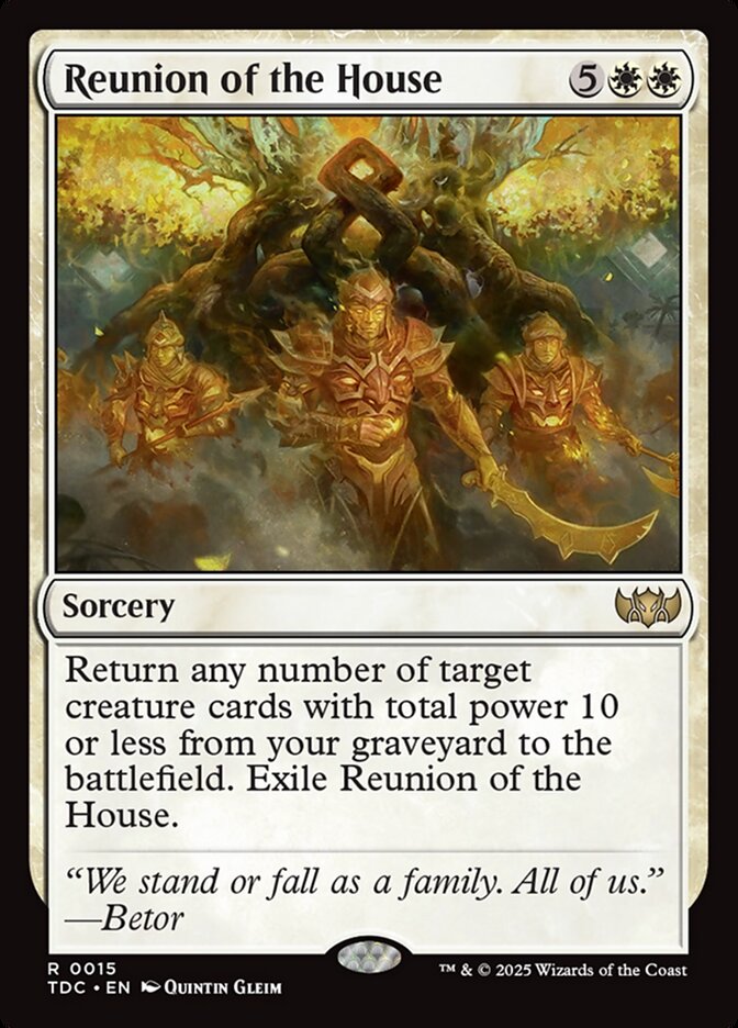 Reunion of the House 15 (Commander: Tarkir: Dragonstorm)  | Good Games Morley