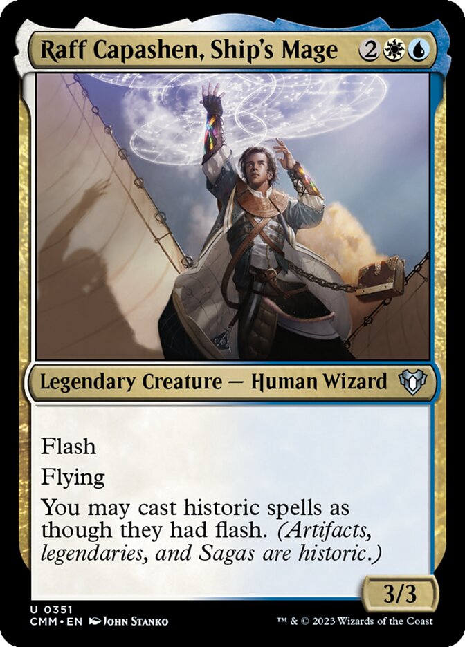 Raff Capashen, Ship's Mage 351/451 (Commander Masters)  - Foil | Good Games Morley