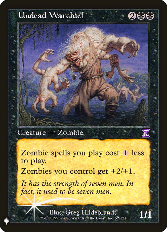 Undead Warchief TSB-52/5075 (The List Reprints)  - Foil | Good Games Morley