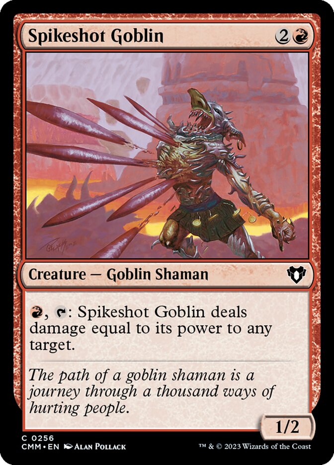 Spikeshot Goblin 256/451 (Commander Masters)  | Good Games Morley
