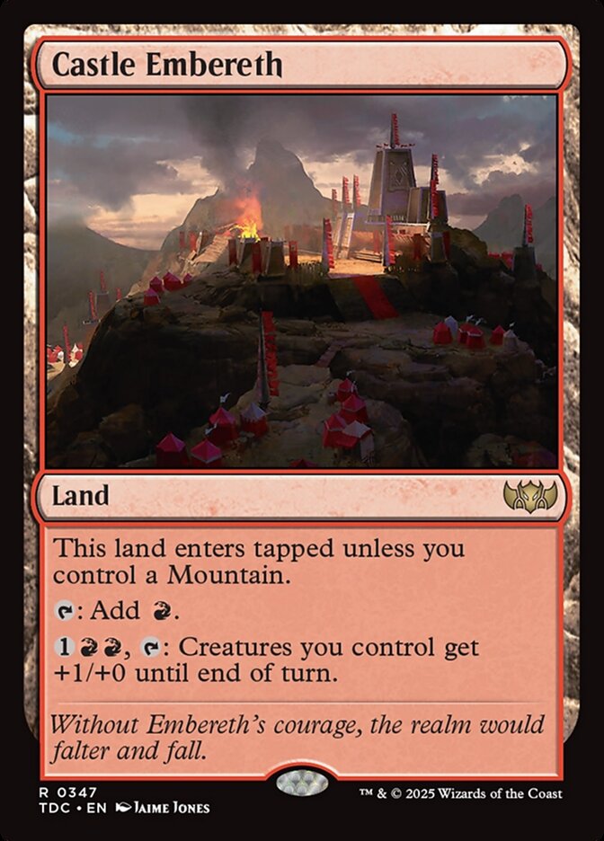 Castle Embereth 347 (Commander: Tarkir: Dragonstorm)  | Good Games Morley