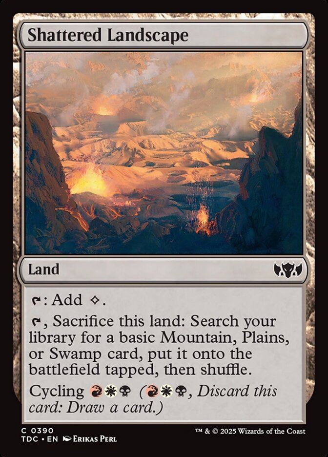 Shattered Landscape 390 (Commander: Tarkir: Dragonstorm)  | Good Games Morley