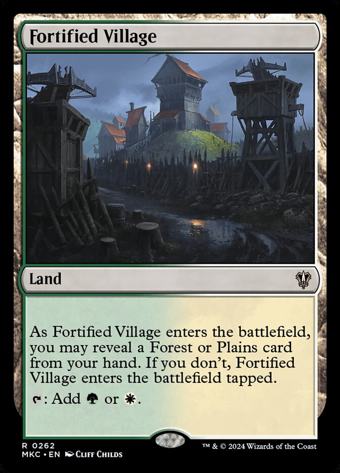 Fortified Village 262/311 (Commander: Murders at Karlov Manor)  | Good Games Morley