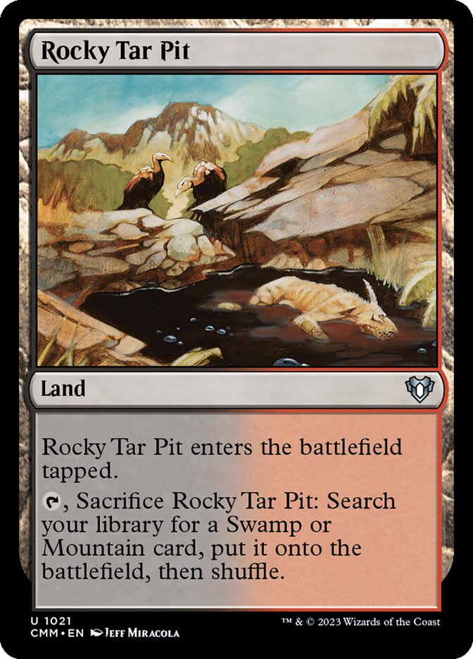 Rocky Tar Pit 1021/451 (Commander Masters)  | Good Games Morley