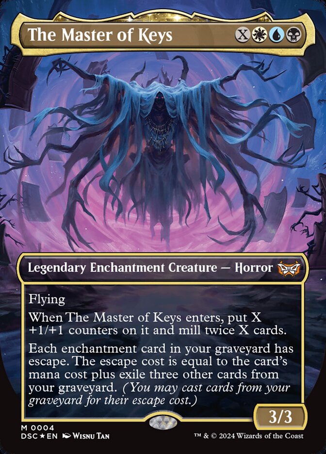 The Master of Keys 4 (Commander: Duskmourn: House of Horror)  - Borderless Foil | Good Games Morley