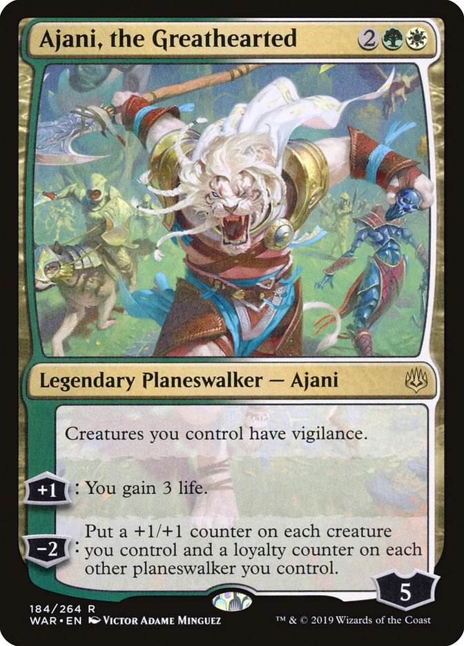 Ajani, the Greathearted 184 (War of the Spark)  | Good Games Morley