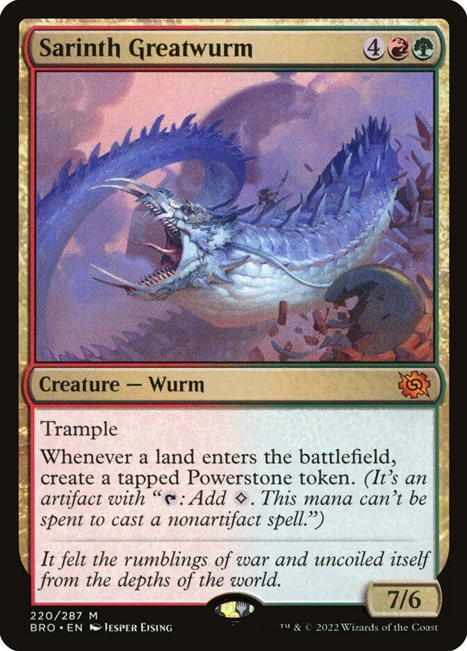 Sarinth Greatwurm 220 (The Brothers' War)  | Good Games Morley