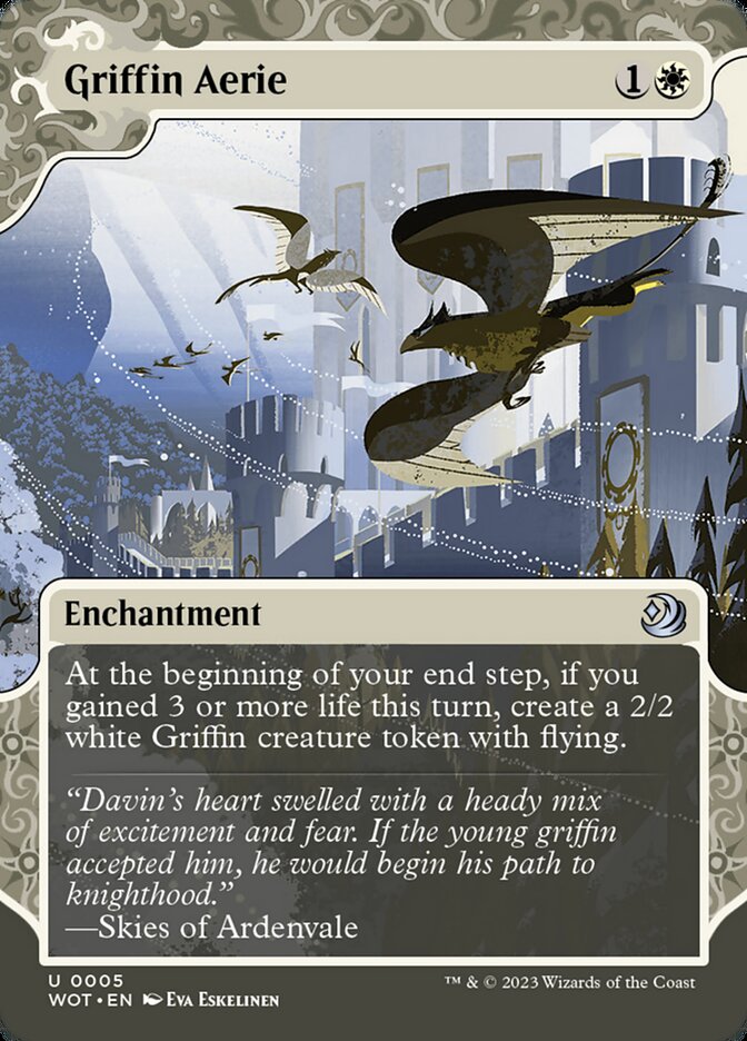 Griffin Aerie 5 (Wilds of Eldraine: Enchanting Tales)  - Showcase Foil | Good Games Morley