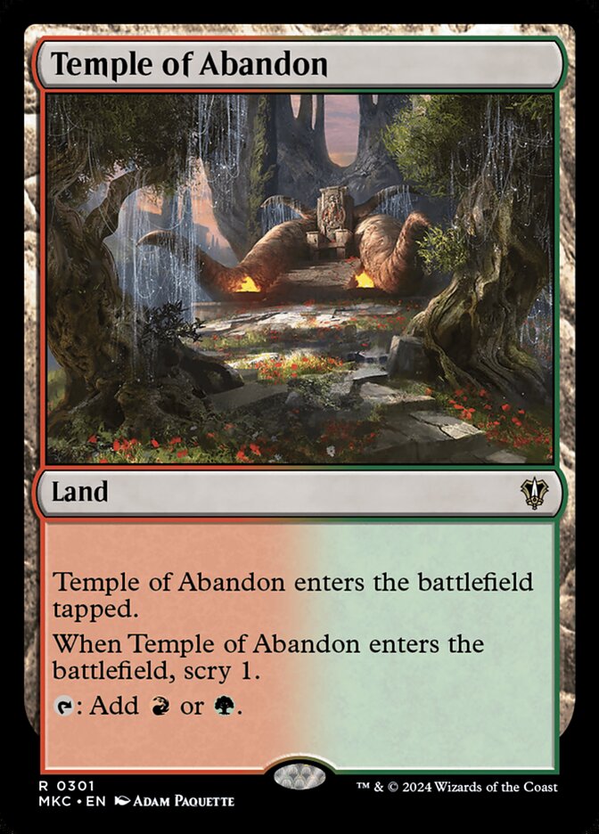 Temple of Abandon 301/311 (Commander: Murders at Karlov Manor)  | Good Games Morley