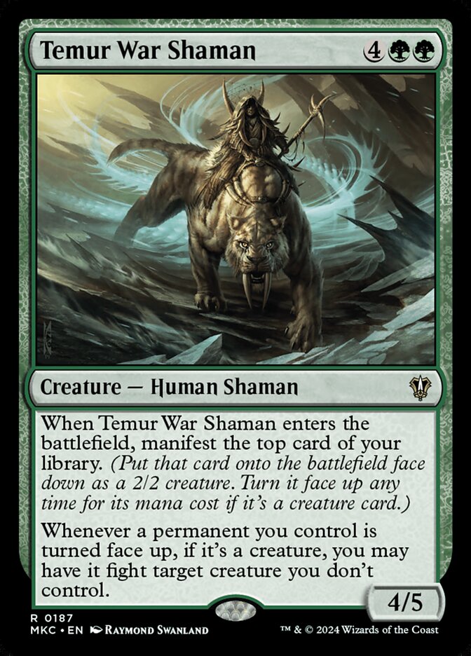 Temur War Shaman 187/311 (Commander: Murders at Karlov Manor)  | Good Games Morley