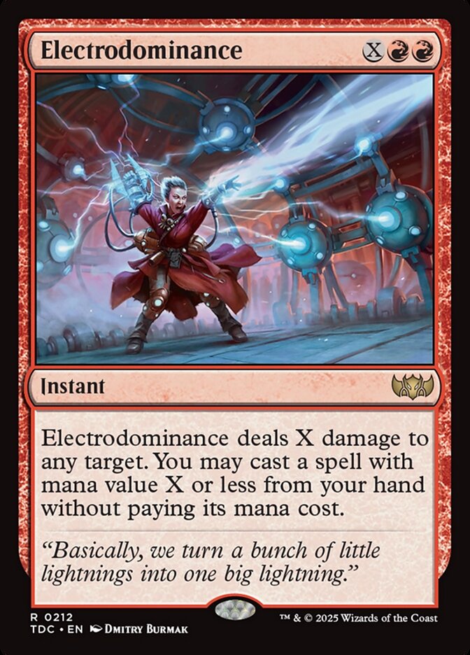 Electrodominance 212 (Commander: Tarkir: Dragonstorm)  | Good Games Morley