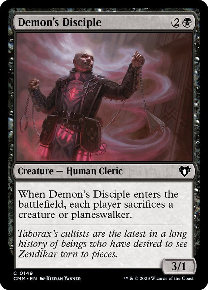 Demon's Disciple 149/451 (Commander Masters)  | Good Games Morley