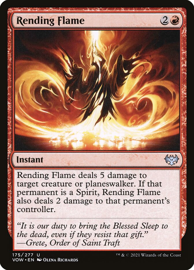 Rending Flame 175/277 (Innistrad: Crimson Vow)  | Good Games Morley