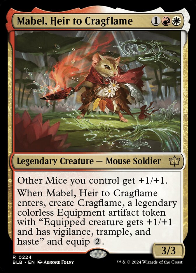 Mabel, Heir to Cragflame 224 (Bloomburrow)  | Good Games Morley