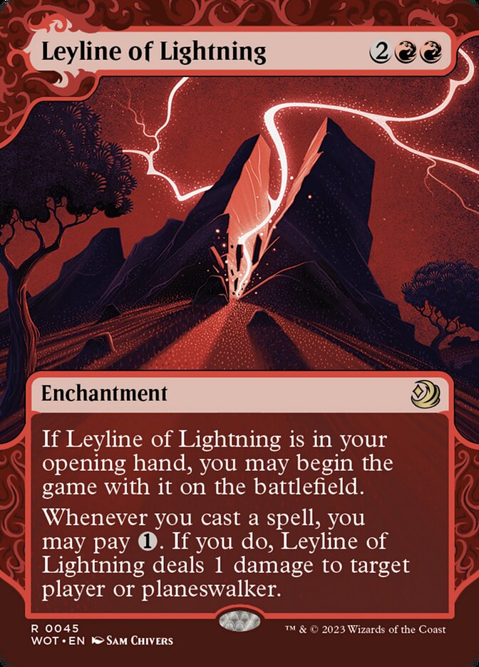 Leyline of Lightning 45/63 (Wilds of Eldraine: Enchanting Tales)  - Showcase Foil | Good Games Morley