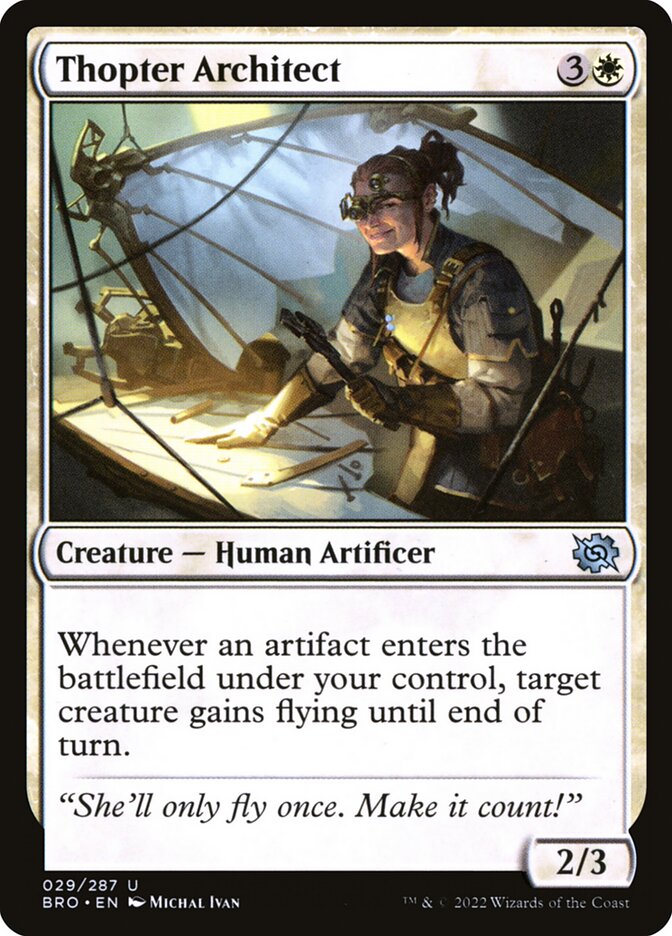 Thopter Architect 29/287 (The Brothers' War)  - Foil | Good Games Morley