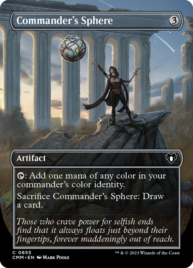 Commander's Sphere 655/451 (Commander Masters)  - Borderless Foil | Good Games Morley