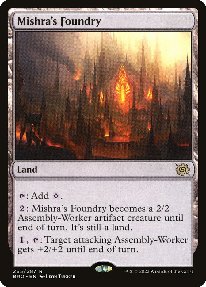 Mishra's Foundry 265 (The Brothers' War)  - Foil | Good Games Morley