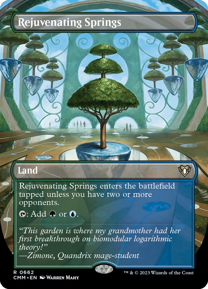 Rejuvenating Springs 662 (Commander Masters)  - Borderless | Good Games Morley