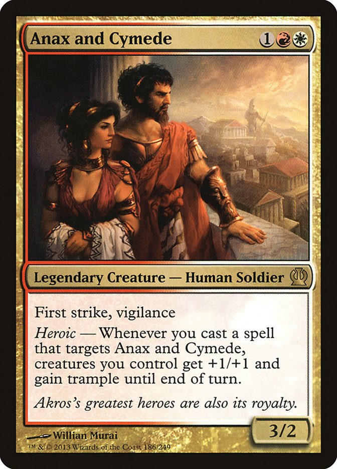 Anax and Cymede 186/249 (Theros)  - Foil | Good Games Morley