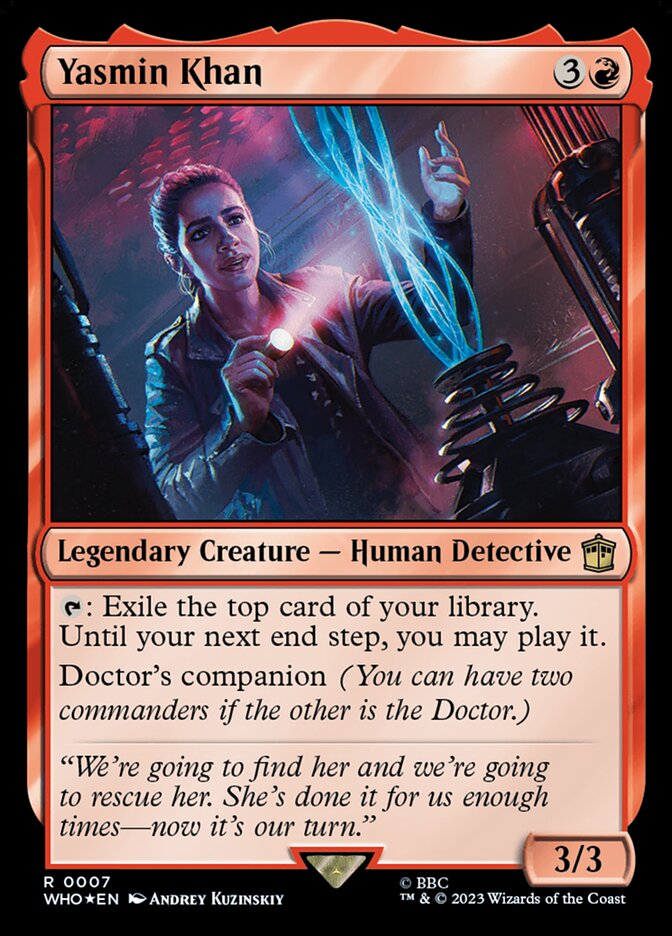 Yasmin Khan 7/331 (Universes Beyond: Doctor Who)  - Foil | Good Games Morley