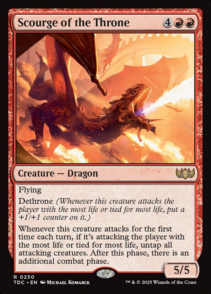 Scourge of the Throne 230 (Commander: Tarkir: Dragonstorm)  | Good Games Morley