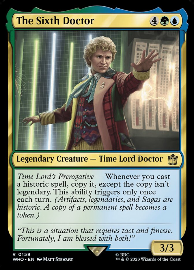 The Sixth Doctor 159 (Universes Beyond: Doctor Who)  - Foil | Good Games Morley