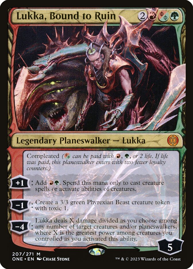 Lukka, Bound to Ruin 207 (Phyrexia: All Will Be One)  | Good Games Morley