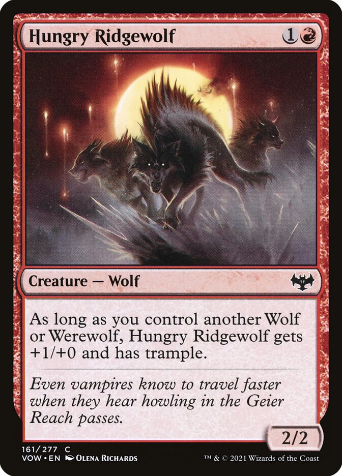 Hungry Ridgewolf 161/277 (Innistrad: Crimson Vow)  | Good Games Morley