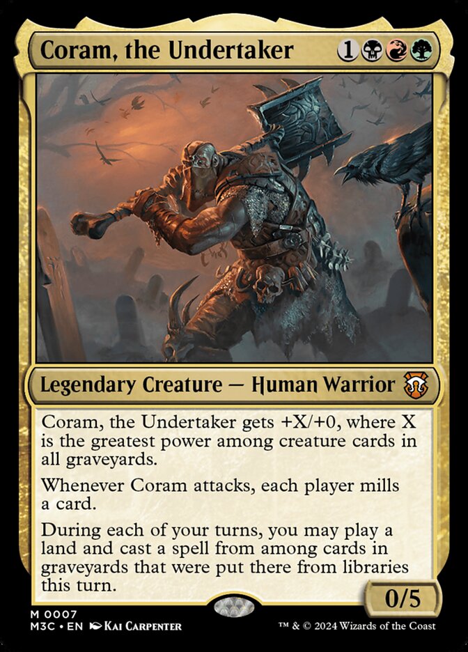 Coram, the Undertaker 7/411 (Commander: Modern Horizons 3)  | Good Games Morley