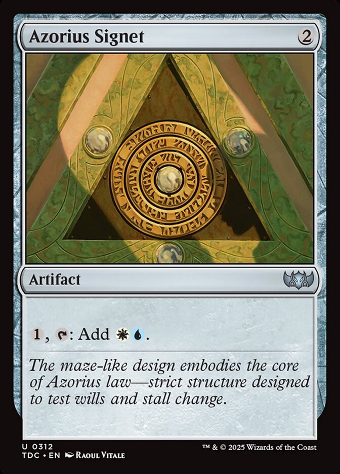 Azorius Signet 312 (Commander: Tarkir: Dragonstorm)  | Good Games Morley