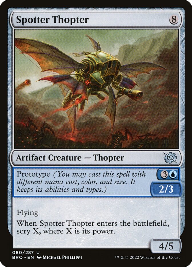 Spotter Thopter 80/287 (The Brothers' War)  - Foil | Good Games Morley