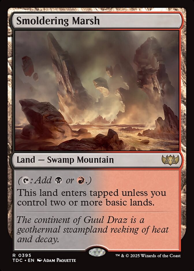 Smoldering Marsh 395 (Commander: Tarkir: Dragonstorm)  | Good Games Morley